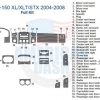 Ford f-150 xlt - st - 2008 stereo wiring diagram with interior dash trim kit.