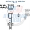 Honda Civic DX 2000 Wood dash kit.