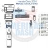Honda Civic 2006 interior dash trim kit - American dash.