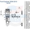 Ford Explorer interior dash trim kit wiring diagram.