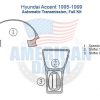 Hyundai accent 1999 automatic transmission kit with car dash kit accessories.