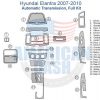 Hyundai Elantra 2007-2010 automatic transmission with an interior dash trim kit for added style and functionality.