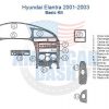 Hyundai Elantra 2003 car dash kit wiring diagram.