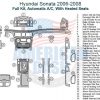 Hyundai Sonata 2006-2008 wiring diagram with wood dash kit.