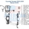 Hyundai Sonata 2005 Wood dash kit parts diagram.
