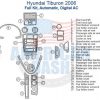 Hyundai Tucson 2006 full kit automatic car dash kit with digital AC wiring diagram.