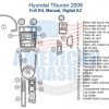 Hyundai Tucson 2006 interior car kit, including a manual and digital AC.