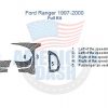 Ford ranger 1997-2000 interior car kit - accessories for car - accessories for car.