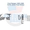 Ford Ranger interior car kit with full power window accessories for car.