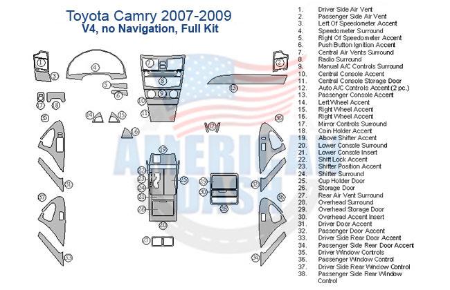 Toyota Camry 2009 is a reliable car equipped with various accessories for car.