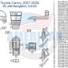 Toyota camry 2009 interior parts diagram featuring wood dash kit and interior dash trim kit accessories for car.