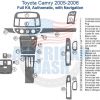 Toyota Camry 2006 wiring diagram for car accessories, including an interior dash trim kit.