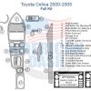 Toyota Celsius 2000 interior dash trim kit wiring diagram.
