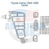 Introducing the Toyota Corolla interior parts diagram, including a variety of accessories for car.