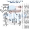 Toyota Rav4 2006-2012 service repair manual with interior dash trim kit.