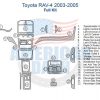 Toyota Rav4 2005 interior dash trim kit wiring diagram.