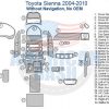 Toyota Sienna 2010 interior parts diagram with Wood dash kit.