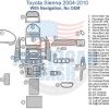 Toyota Sienna 2006-2010 wiring diagram with Accessories for car Inteior car kit included.