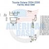 Toyota 2006 full kit silver cmm, which includes accessories for car and a wood dash kit.