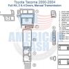 Toyota Tacoma 2004 wiring diagram for car accessories.