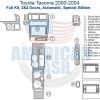 Toyota Tacoma 2006 - 2012 with a variety of accessories for car such as wood dash kit and dash trim kit.
