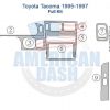 Toyota Tacoma 1989-1997 wood dash kit.