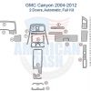 Gmc canyon 2006 - 2012 interior parts diagram and wood dash kit.