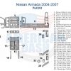 Nissan Armada 2007 wiring diagram for interior dash trim kit.