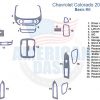 Chevrolet Colorado 2014 basic interior dash trim kit.