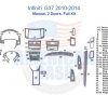Nissan infiniti gs 2013-2014 interior parts diagram includes a car dash kit for the interior dash trim.