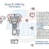 Acura tl 5000 up Interior dash trim kit wiring diagram.