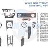 Acura rsr 2002 - 2006 stereo wiring diagram for car dash kit and accessories.
