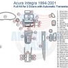 Acura Integra car interior parts diagram.