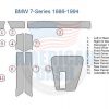 The bmw 7 series front and rear door panels come with a Dash trim kit.