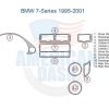 The wiring diagram for the BMW 7 series includes accessories for car, such as a wood dash kit and car dash kit.