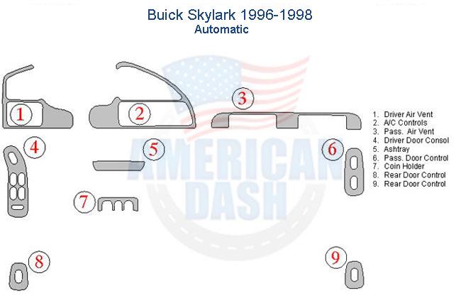 American car dash kit for Buick Savana, perfect for upgrading the interior with stylish accessories.