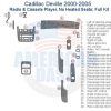 Cadillac Deville 2006 radio and dash wiring diagram, with wood dash kit for added style.