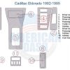 Chevrolet Cadillac Eldorado interior parts diagram including accessories for car and wood dash kit.