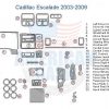 Chevrolet Cadillac Escalade 2006-2008 interior dash wiring diagram.