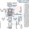 Chevrolet Cadillac STS 2006 - up interior parts diagram including an Interior dash trim kit.