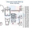 Chevrolet Cobalt 2005 stereo wiring diagram with wood dash kit.