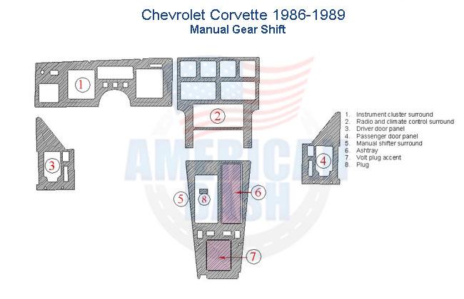 Chevrolet c10 car dash kit and accessories for car.