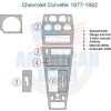 Chevrolet Corvette 1977-1982 Interior Dash Trim Kit wiring diagram.