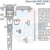 Chevrolet 2007 dash kit diagram for the Interior car kit.