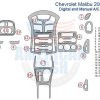 Chevrolet Malibu 2007 air conditioning manual with car interior dash trim kit.