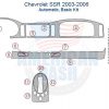 Chevrolet 2006 dash kit: Wood dash trim accessory for car.
