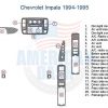 Chevrolet Impala car dash kit stereo wiring diagram.