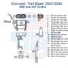 Chevrolet trail blazer wiring diagram for an Interior dash trim kit.