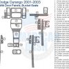 Dodge Durango 2006-2009 wood dash kit interior wiring diagram.