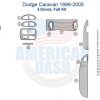 Dodge camaro 1999-2000 4 door interior dash trim kit.